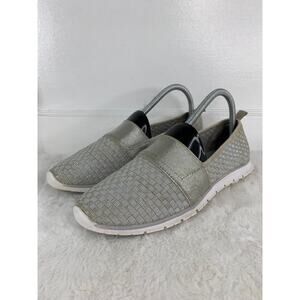 Tek Gear Womens Gray/Silver Slip-On Comfort Athletic Shoes Size 8.5